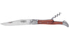 Couteau pliant Laguiole Arbalète G.DAVID 4272 manche en bois de rose 12cm + mitres en inox + tire-bouchon
