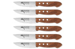Coffret 6 couteaux à steak Trappeur Au Nain lames dentelées - Qualité française