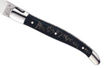 Couteau pliant Laguiole GILLES 5692 manche corne de buffle 12cm avec mitres en inox polies