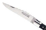 Couteau pliant Laguiole GILLES 5692 manche corne de buffle 12cm avec mitres en inox polies