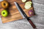 Couteau kiritsuke Sayuto Séquoia San Mai martelé 21cm