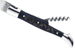 Couteau pliant Laguiole GILLES 8692 manche corne de buffle brute 12cm avec tire-bouchon