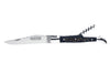Couteau pliant Laguiole GILLES 8692 manche corne de buffle brute 12cm avec tire-bouchon