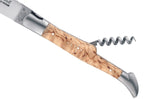 Couteau pliant Laguiole GILLES 8642 manche en bois de bouleau 12cm avec tire-bouchon