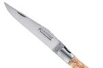 Couteau pliant Laguiole GILLES 8642 manche en bois de bouleau 12cm avec tire-bouchon