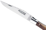 Couteau pliant Laguiole GILLES 8682 manche pointe de corne blonde 12cm avec tire-bouchon