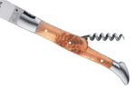 Couteau pliant Laguiole GILLES 8612 manche genévrier 12cm avec tire-bouchon