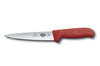 Couteau à désosser et à saigner Victorinox 5.5601.14 lame 14cm manche en fibrox rouge