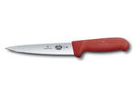 Couteau à désosser et à saigner Victorinox 5.5601.14 lame 14cm manche en fibrox rouge