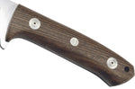 Couteau Puma IP Pollux II Oak 307609 lame 9cm manche bois de bocote + étui en cuir