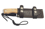 Couteau Puma IP Savage Olive 307512 lame 12cm manche olivier + étui en cuir