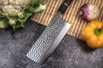 Couteau nakiri Sayuto Desert Damas martelé 17cm