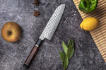 Couteau santoku Sayuto Desert Damas martelé 18cm