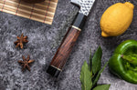 Couteau santoku Sayuto Desert Damas martelé 18cm