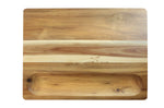 Planche à découper Wusaki en acacia double face avec rigoles 41x31cm