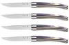Coffret 4 couteaux Opinel Table Chic lame 10cm acier Sandvik - Bouleau