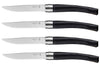 Coffret 4 couteaux Opinel Table Chic lame 10cm acier Sandvik - Ebène