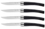 Coffret 4 couteaux Opinel Table Chic lame 10cm acier Sandvik - Ebène