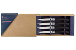 Coffret 4 couteaux Opinel Table Chic lame 10cm acier Sandvik - Ebène