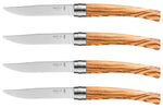 Coffret 4 couteaux Opinel Table Chic lame 10cm acier Sandvik - Olivier