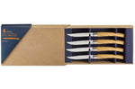 Coffret 4 couteaux Opinel Table Chic lame 10cm acier Sandvik - Olivier