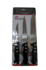 Ensemble de 3 couteaux de boucher manches polypro Pradel Excellence