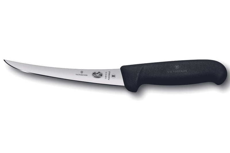 Couteau à désosser Victorinox 5.6613.15 lame flexible 15cm manche fibrox noir