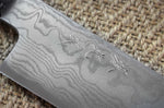 Couteau éminceur japonais artisanal haut de gamme Yoshikazu Ikeda damas Blue Steel 1 19cm