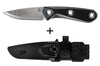 Couteau Gerber Principle Black GE001659 lame en acier 7,8cm manche caoutchouc + étui en kydex noir