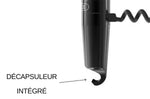 Tire-bouchon aluminium Lance coloris noir fabriqué en France