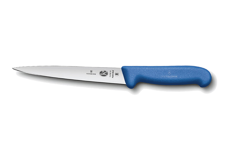 Couteau à dénerver/filet de sole Victorinox 5.3702.20 lame flexible 20cm fibrox bleu