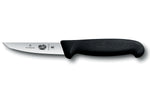 Couteau à saigner lapin/volaille Victorinox 5.5103.10 lame 10cm manche fibrox noir