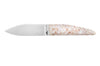 Couteau à huître Charles Canon manche en coquille Saint-Jacques fabriqué en France + coffret en bois