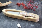 Couteau à huître Charles Canon manche en coquille Saint-Jacques fabriqué en France + coffret en bois