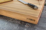 Billot de cuisine Fukito en bois de hêtre certifié FSC - 45 x 30 x 6,2 cm