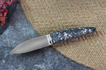 Couteau à huître Charles Canon manche en coquille de moules fabriqué en France + coffret en bois
