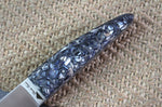 Couteau à huître Charles Canon manche en coquille de moules fabriqué en France + coffret en bois