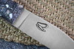 Couteau à huître Charles Canon manche en coquille de moules fabriqué en France + coffret en bois