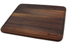 Planche à découper Wusaki en bois de noyer avec rigole - 40 x 30 x 1,9 cm