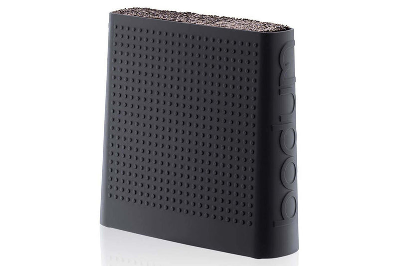Bloc vide et design BODUM silicone noir jusqu'à 6 couteaux