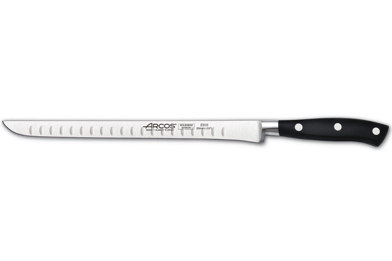 Couteau à jambon Arcos Riviera forgé lame alvéolée 25cm