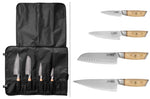 Mallette 4 couteaux de cuisine Fukito Pakka San Mai