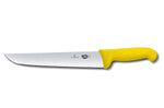 Couteau de boucher Victorinox 5.5208.26 lame 26cm manche fibrox jaune