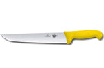 Couteau de boucher Victorinox 5.5208.36 lame 36cm manche fibrox jaune