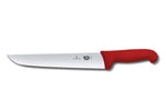 Couteau de boucher Victorinox 5.5201.28 lame 28cm manche fibrox rouge