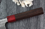Couteau santoku japonais artisanal Yoshimi Kato Minamo SG2 Tsuchime 17cm