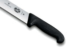 Couteau de boucher Victorinox 5.7403.36 lame pointe large 36cm manche fibrox noir