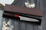 Couteau universel japonais artisanal Yoshimi Kato Minamo SG2 Tsuchime 14cm
