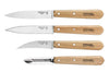Coffret 4 couteaux Opinel Les Essentiels manche hêtre