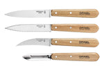 Coffret 4 couteaux Opinel Les Essentiels manche hêtre